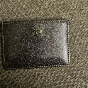 Kate Spade Glittery Silver Card Holder